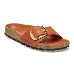 Birkenstock Orange Oiled Leather Madrid Sandals